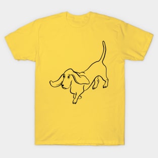 Trotting Basset Hound T-Shirt